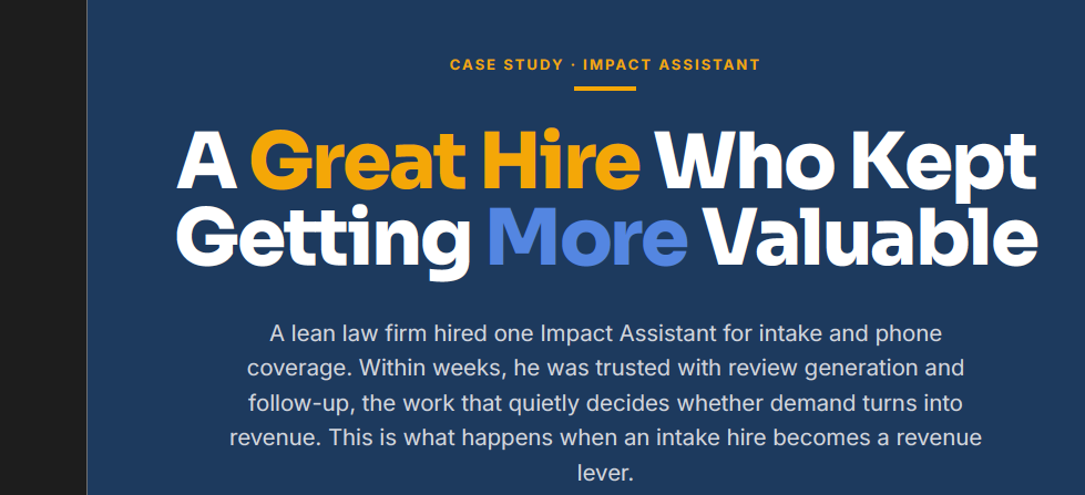 A Great Hire Who Kept Getting More Valuable